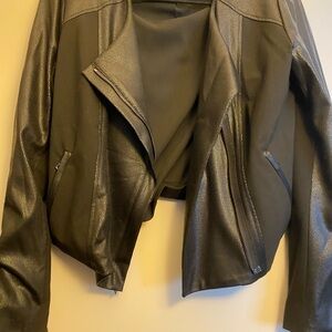 Karen Kane faux leather Black Women's Jacket. Size XL